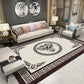 Multi Colored Living Room Rug Oriental Geo Printed Indoor Rug Cotton Blend Anti-Slip Backing Washable Carpet Gray-Khaki Clearhalo 'Area Rug' 'Rug' 2288300