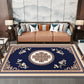 Multi Colored Living Room Rug Oriental Geo Printed Indoor Rug Cotton Blend Anti-Slip Backing Washable Carpet Navy Clearhalo 'Area Rug' 'Rug' 2288306