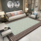 Multi Colored Living Room Rug Oriental Geo Printed Indoor Rug Cotton Blend Anti-Slip Backing Washable Carpet Light Blue-Black Clearhalo 'Area Rug' 'Rug' 2288309