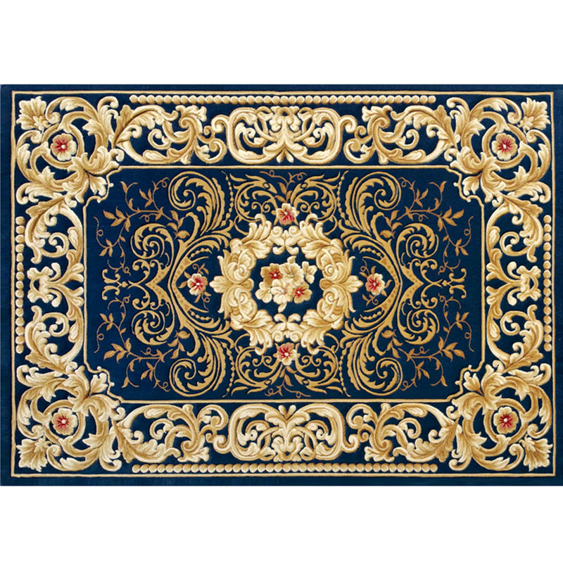 Multi Colored Chinoiserie Rug Polyster Floral Printed Indoor Rug Easy Care Pet Friendly Area Carpet for Parlor Dark Gold Clearhalo 'Area Rug' 'Rug' 2288317
