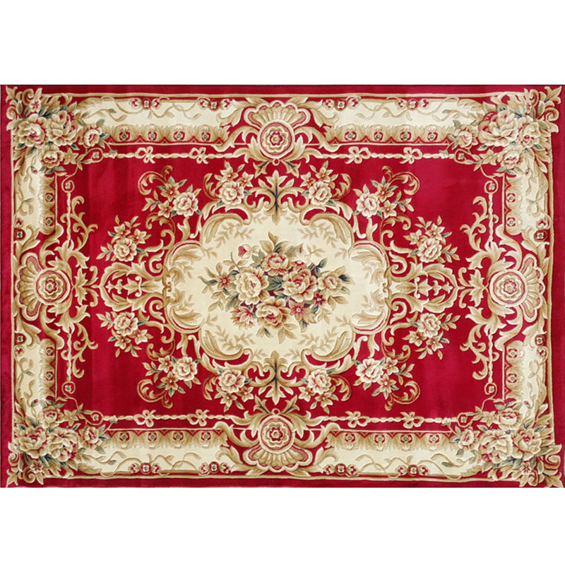Multi Colored Chinoiserie Rug Polyster Floral Printed Indoor Rug Easy Care Pet Friendly Area Carpet for Parlor Copper Clearhalo 'Area Rug' 'Rug' 2288319