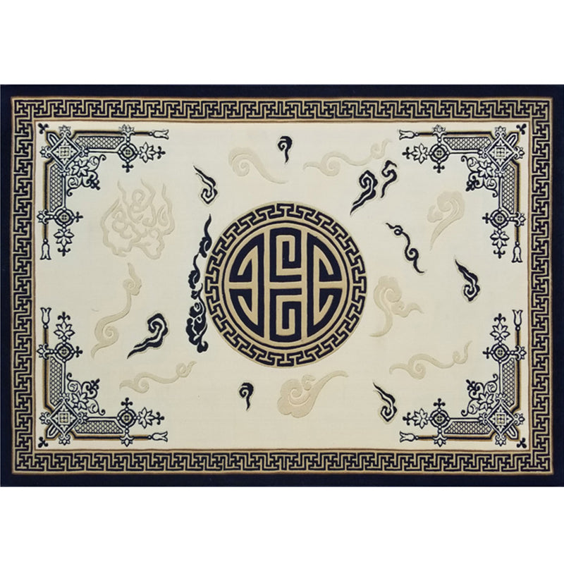 Multi Colored Chinoiserie Rug Polyster Floral Printed Indoor Rug Easy Care Pet Friendly Area Carpet for Parlor Grey Clearhalo 'Area Rug' 'Rug' 2288321