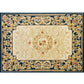 Multi Colored Chinoiserie Rug Polyster Floral Printed Indoor Rug Easy Care Pet Friendly Area Carpet for Parlor Gold 5'3" x 7'7" Clearhalo 'Area Rug' 'Rug' 2288324