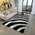 Trendy Animal Skin Rug Multi Color Polypropylene Indoor Rug Anti-Slip Backing Easy Care Carpet for Room Black-White Clearhalo 'Area Rug' 'Casual' 'Rugs' Rug' 2288367