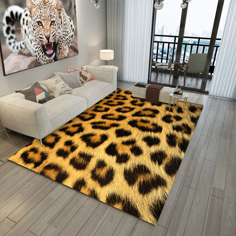 Trendy Animal Skin Rug Multi Color Polypropylene Indoor Rug Anti-Slip Backing Easy Care Carpet for Room Ginger Clearhalo 'Area Rug' 'Casual' 'Rugs' Rug' 2288375