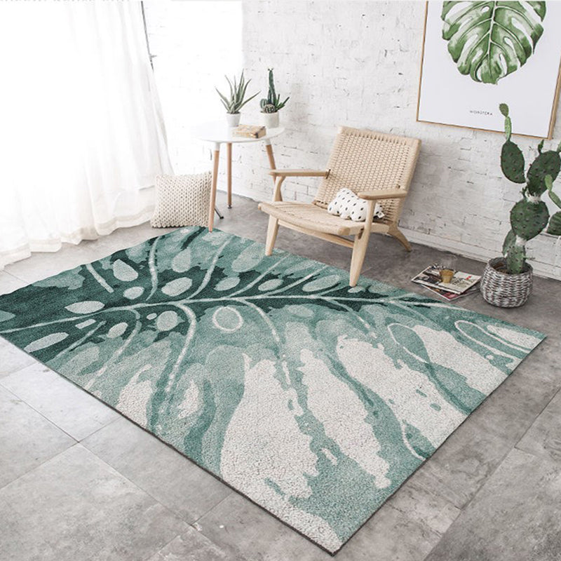 Modern Home Decoration Rug Multi Colored Plant Print Indoor Rug Synthetics Easy Care Pet Friendly Carpet Clearhalo 'Area Rug' 'Modern' 'Rugs' Rug' 2288488