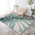 Modern Home Decoration Rug Multi Colored Plant Print Indoor Rug Synthetics Easy Care Pet Friendly Carpet Green-White Clearhalo 'Area Rug' 'Modern' 'Rugs' Rug' 2288495