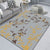 Modern Living Room Rug Multi Color Plant Printed Indoor Rug Polypropylene Anti-Slip Easy Care Carpet Gray-Yellow Clearhalo 'Area Rug' 'Modern' 'Rugs' Rug' 2288546
