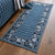 Multi-Colored Asia Rug Polypropylene Flower Print Area Carpet Non-Slip Backing Pet Friendly Rug for Bedroom Dark Blue Clearhalo 'Area Rug' 'Rug' 2289642