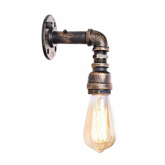 Right Angle Metal Wall Lighting Sconce Industrial 1 Head Bedroom Wall Mount Lamp in Bronze Clearhalo 'Art deco wall lights' 'Cast Iron' 'Glass' 'Industrial wall lights' 'Industrial' 'Middle century wall lights' 'Modern' 'Rustic wall lights' 'Tiffany' 'Traditional wall lights' 'Wall Lamps & Sconces' 'Wall Lights' Lighting' 2289800