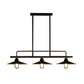 3 Lights Saucer Suspension Lighting Vintage Black Metal Island Lamp for Dining Room Clearhalo 'Ceiling Lights' 'Island Lights' Lighting' 2289858