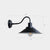 Gooseneck Metal Wall Sconce Light Fixture Industrial 1-Light Outdoor Wall Lamp with Shade Black Clearhalo 'Art deco wall lights' 'Cast Iron' 'Glass' 'Industrial wall lights' 'Industrial' 'Middle century wall lights' 'Modern' 'Rustic wall lights' 'Tiffany' 'Traditional wall lights' 'Wall Lamps & Sconces' 'Wall Lights' Lighting' 2289872