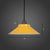 1-Light Ceiling Suspension Lamp Loft Conical Metal Hanging Light with Rolled Edge Yellow 12" Clearhalo 'Art Deco Pendants' 'Black' 'Cast Iron' 'Ceiling Lights' 'Ceramic' 'Crystal' 'Industrial Pendants' 'Industrial' 'Metal' 'Middle Century Pendants' 'Pendant Lights' 'Pendants' 'Rustic Pendants' 'Tiffany' Lighting' 2289887