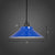 1-Light Ceiling Suspension Lamp Loft Conical Metal Hanging Light with Rolled Edge Blue 12" Clearhalo 'Art Deco Pendants' 'Black' 'Cast Iron' 'Ceiling Lights' 'Ceramic' 'Crystal' 'Industrial Pendants' 'Industrial' 'Metal' 'Middle Century Pendants' 'Pendant Lights' 'Pendants' 'Rustic Pendants' 'Tiffany' Lighting' 2289894