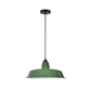 Green Finish Barn Shaped Pendant Lamp Loft Style Metal 1 Bulb Dining Room Suspension Light Clearhalo 'Art Deco Pendants' 'Cast Iron' 'Ceiling Lights' 'Ceramic' 'Crystal' 'Industrial Pendants' 'Industrial' 'Metal' 'Middle Century Pendants' 'Pendant Lights' 'Pendants' 'Tiffany' Lighting' 2289905