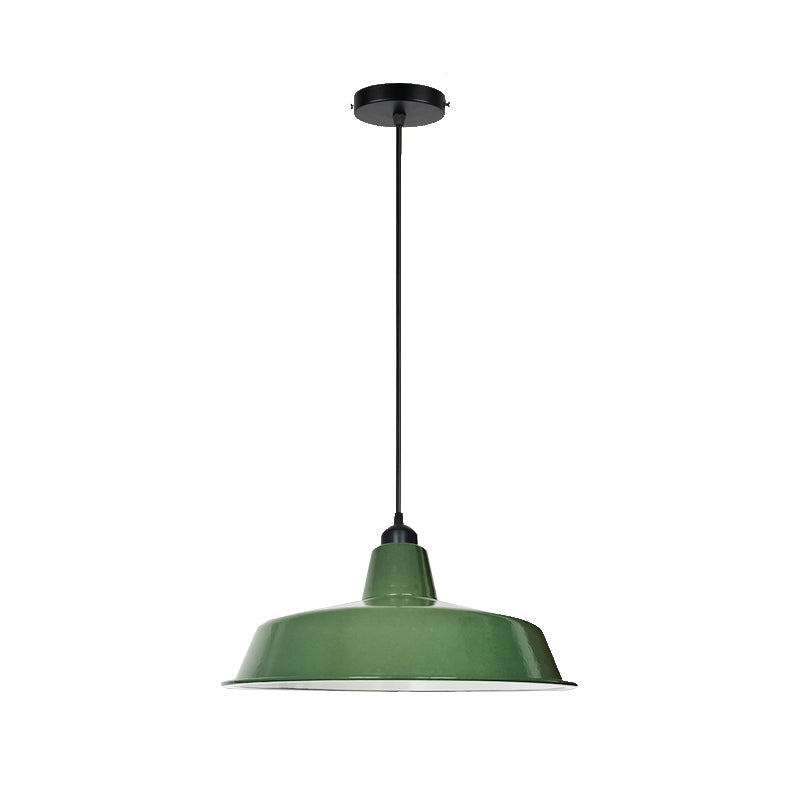 Green Finish Barn Shaped Pendant Lamp Loft Style Metal 1 Bulb Dining Room Suspension Light Clearhalo 'Art Deco Pendants' 'Cast Iron' 'Ceiling Lights' 'Ceramic' 'Crystal' 'Industrial Pendants' 'Industrial' 'Metal' 'Middle Century Pendants' 'Pendant Lights' 'Pendants' 'Tiffany' Lighting' 2289905