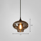 1 Bulb Hanging Light Simplicity Shaded Smoke Gray Glass Pendant Lighting Fixture Smoke Gray C Clearhalo 'Ceiling Lights' 'Glass shade' 'Glass' 'Industrial Pendants' 'Industrial' 'Middle Century Pendants' 'Pendant Lights' 'Pendants' 'Tiffany' Lighting' 2290034