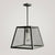 1-Light Pendant Light Antique Trapezoid Clear Glass Hanging Light for Restaurant Clear Clearhalo 'Art Deco Pendants' 'Cast Iron' 'Ceiling Lights' 'Ceramic' 'Crystal' 'Industrial Pendants' 'Industrial' 'Metal' 'Middle Century Pendants' 'Pendant Lights' 'Pendants' 'Tiffany' Lighting' 2290098