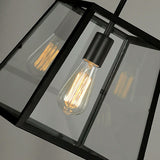 1-Light Pendant Light Antique Trapezoid Clear Glass Hanging Light for Restaurant Clearhalo 'Art Deco Pendants' 'Cast Iron' 'Ceiling Lights' 'Ceramic' 'Crystal' 'Industrial Pendants' 'Industrial' 'Metal' 'Middle Century Pendants' 'Pendant Lights' 'Pendants' 'Tiffany' Lighting' 2290101