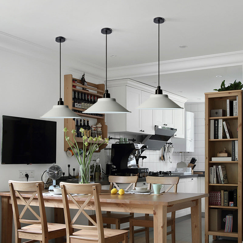 Grey Saucer Shaped Hanging Lamp Nordic Metal 1 Bulb Dining Room Ceiling Pendant Light Grey Clearhalo 'Art Deco Pendants' 'Cast Iron' 'Ceiling Lights' 'Ceramic' 'Crystal' 'Industrial Pendants' 'Industrial' 'Metal' 'Middle Century Pendants' 'Pendant Lights' 'Pendants' 'Tiffany' Lighting' 2290250