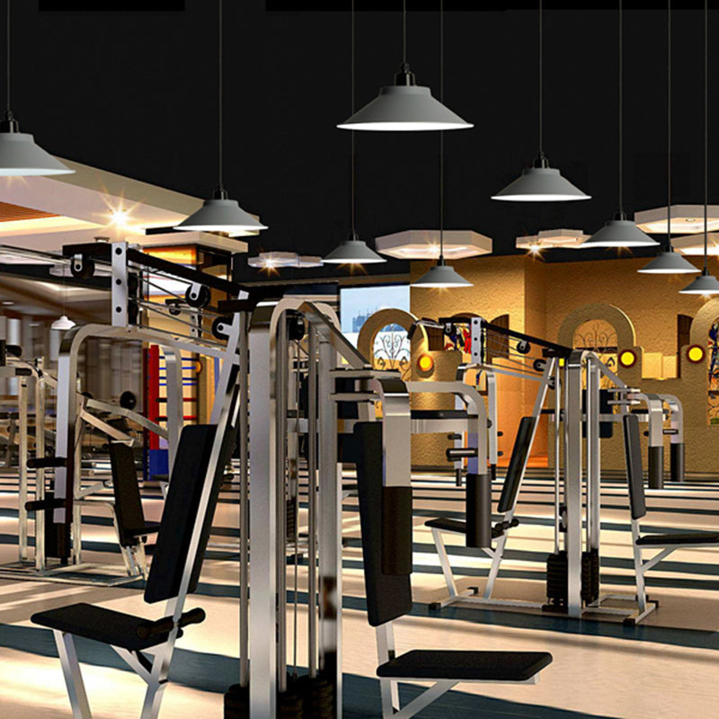 Grey Saucer Shaped Hanging Lamp Nordic Metal 1 Bulb Dining Room Ceiling Pendant Light Clearhalo 'Art Deco Pendants' 'Cast Iron' 'Ceiling Lights' 'Ceramic' 'Crystal' 'Industrial Pendants' 'Industrial' 'Metal' 'Middle Century Pendants' 'Pendant Lights' 'Pendants' 'Tiffany' Lighting' 2290251