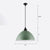 Macaron Dome Shade Pendant Light 1 Head Metallic Ceiling Suspension Lamp for Dining Room Green 14" Clearhalo 'Art Deco Pendants' 'Cast Iron' 'Ceiling Lights' 'Ceramic' 'Crystal' 'Industrial Pendants' 'Industrial' 'Metal' 'Middle Century Pendants' 'Pendant Lights' 'Pendants' 'Tiffany' Lighting' 2290263