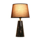 Fabric Tapered Night Stand Lamp Nordic 1 Bulb Table Light with Conic Marble Pedestal Clearhalo 'Lamps' 'Table Lamps' Lighting' 2290342