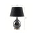 Fabric Empire Shade Table Light Contemporary Single-Bulb Nightstand Lamp for Living Room Black Clearhalo 'Lamps' 'Table Lamps' Lighting' 2290488