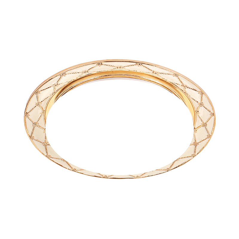 LED Resin Flush Light Fixture Traditional Black/Red/Apricot Bowl Living Room Flush Mount Lighting Clearhalo 'Ceiling Lights' 'Close To Ceiling Lights' 'Close to ceiling' 'Flush mount' Lighting' 229294