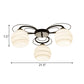 3/6/9 Lights Orb Flush Mount Lamp Traditional White Glass Flush Ceiling Light for Living Room Clearhalo 'Ceiling Lights' 'Close To Ceiling Lights' 'Close to ceiling' 'Flush mount' Lighting' 229341