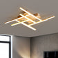 Criss-Cross Metal Ceiling Fixture Simplicity Gold Finish LED Semi Flush Mounted Light Clearhalo 'Ceiling Lights' 'Close To Ceiling Lights' 'Close to ceiling' 'Semi-flushmount' Lighting' 2293877