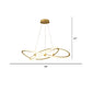 Minimalist Twist Shaped LED Pendant Lamp Aluminum Living Room Chandelier Lighting Fixture Brass 39.5" Clearhalo 'Ceiling Lights' 'Chandeliers' 'Modern Chandeliers' 'Modern' Lighting' 2293917