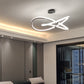 Minimalist Twist Shaped LED Pendant Lamp Aluminum Living Room Chandelier Lighting Fixture Clearhalo 'Ceiling Lights' 'Chandeliers' 'Modern Chandeliers' 'Modern' Lighting' 2293920