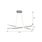 Aluminum Twist Hanging Lamp Artistic LED Chandelier Pendant Light over Dining Table Chrome 31.5" Clearhalo 'Ceiling Lights' 'Chandeliers' 'Modern Chandeliers' 'Modern' Lighting' 2293930