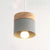 Cylindrical Metal Hanging Lamp Minimalist 1-Light Wood Pendant Light Fixture over Table Khaki Clearhalo 'Ceiling Lights' 'Pendant Lights' 'Pendants' Lighting' 2294088_c21bb476-f0dd-4814-9d1c-0a5d4f25026d