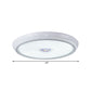 Circular Flush Mount Lighting Modernist Acrylic Led White Flush Ceiling Light Fixture in White Light, 23"/31" Wide Clearhalo 'Ceiling Lights' 'Close To Ceiling Lights' 'Close to ceiling' 'Flush mount' Lighting' 229417