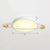 Ringed Planet LED Flushmount Light Childrens Acrylic White Ceiling Fixture with Wooden Moon and Star White 12" Warm Clearhalo 'Ceiling Lights' 'Close To Ceiling Lights' 'Close to ceiling' 'Flush mount' Lighting' 2294180