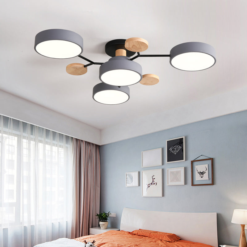 Tree Branch-Like Metal Flush Light Nordic LED Close to Ceiling Light for Bedroom Clearhalo 'Ceiling Lights' 'Close To Ceiling Lights' 'Close to ceiling' 'Semi-flushmount' Lighting' 2294259