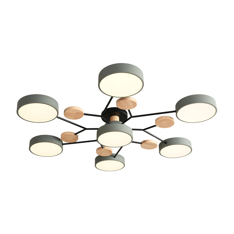 Tree Branch-Like Metal Flush Light Nordic LED Close to Ceiling Light for Bedroom Clearhalo 'Ceiling Lights' 'Close To Ceiling Lights' 'Close to ceiling' 'Semi-flushmount' Lighting' 2294261