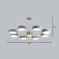 Minimalistic Round Chandelier Light Fixture Acrylic Living Room LED Hanging Lamp Clearhalo 'Ceiling Lights' 'Chandeliers' Lighting' options 2294379