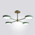 Rotatable Metal Branch Hanging Lamp Simplicity LED Chandelier with Round Acrylic Shade 4 Green Clearhalo 'Ceiling Lights' 'Chandeliers' Lighting' options 2294391_dda7b181-4b7f-4c3f-9496-623a18595441