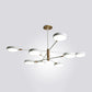 Rotatable Metal Branch Hanging Lamp Simplicity LED Chandelier with Round Acrylic Shade 8 White Clearhalo 'Ceiling Lights' 'Chandeliers' Lighting' options 2294396_01a05fbd-4fe1-4411-873c-ab5d46098dfa