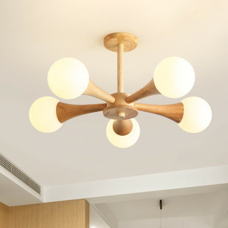 Ball Pendant Lighting Fixture Simplicity Opal Glass Dining Room Ceiling Suspension Lamp Clearhalo 'Carpenter Chandeliers' 'Ceiling Lights' 'Chandeliers' 'Industrial' 'Modern Chandeliers' 'Modern' Lighting' 2294462