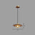Disc Wooden Pendant Lighting Contemporary 1-Light Hanging Ceiling Light with Cage Bottom 1 Coffee Clearhalo 'Ceiling Lights' 'Modern Pendants' 'Modern' 'Pendant Lights' 'Pendants' Lighting' 2294497