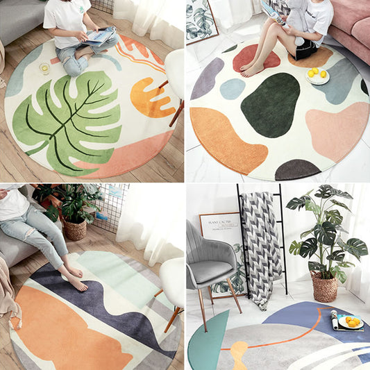 Modern Living Room Rug Multi-Color Color Block Indoor Rug Synthetics Non-Slip Stain-Resistant Carpet Clearhalo 'Area Rug' 'Rug' 2295775
