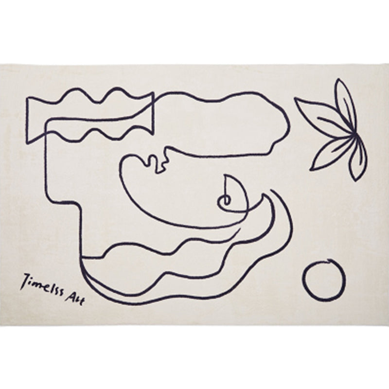 Nordic Living Room Rug Multi Colored Polyster Indoor Rug Anti-Slip Backing Pet Friendly Area Carpet Silver Gray Clearhalo 'Area Rug' 'Rug' 2295778