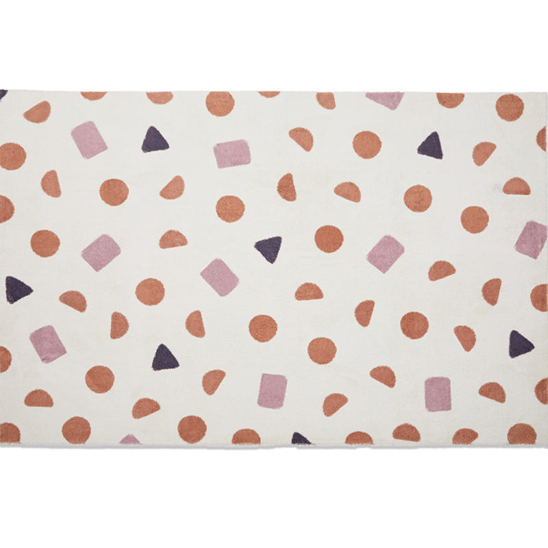 Nordic Living Room Rug Multi Colored Polyster Indoor Rug Anti-Slip Backing Pet Friendly Area Carpet Dark Beige Clearhalo 'Area Rug' 'Rug' 2295781