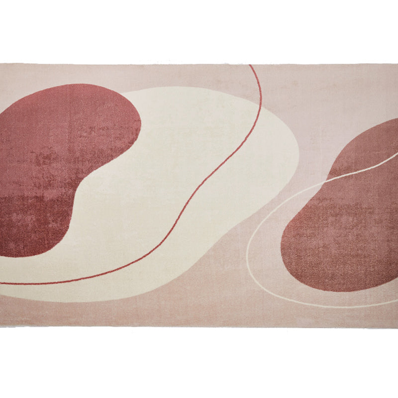 Nordic Living Room Rug Multi Colored Polyster Indoor Rug Anti-Slip Backing Pet Friendly Area Carpet Orange Pink Clearhalo 'Area Rug' 'Rug' 2295783