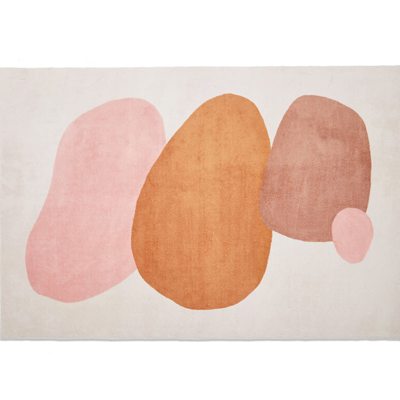 Nordic Living Room Rug Multi Colored Polyster Indoor Rug Anti-Slip Backing Pet Friendly Area Carpet Yellow-Red Clearhalo 'Area Rug' 'Rug' 2295785