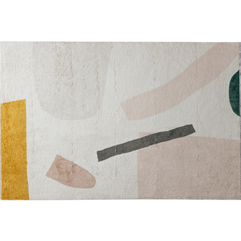 Nordic Living Room Rug Multi Colored Polyster Indoor Rug Anti-Slip Backing Pet Friendly Area Carpet Nude Pink Clearhalo 'Area Rug' 'Rug' 2295790